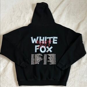 White Fox Boutique Black Graphic Hoodie